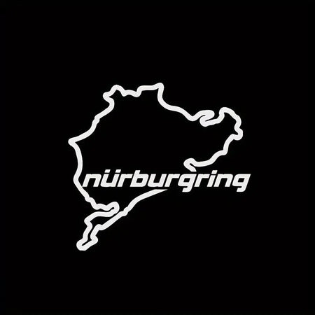 Nürburgring-klistermærke - Premium-bilmærkat til entusiaster - Produktbillede forfra | Carlevel