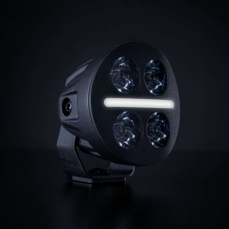 LED rampe NUUK D-Line MC 3" 2540 lm E-godkendt - Hvid/Gul Pos lys - nærbillede detaljer | Carlevel