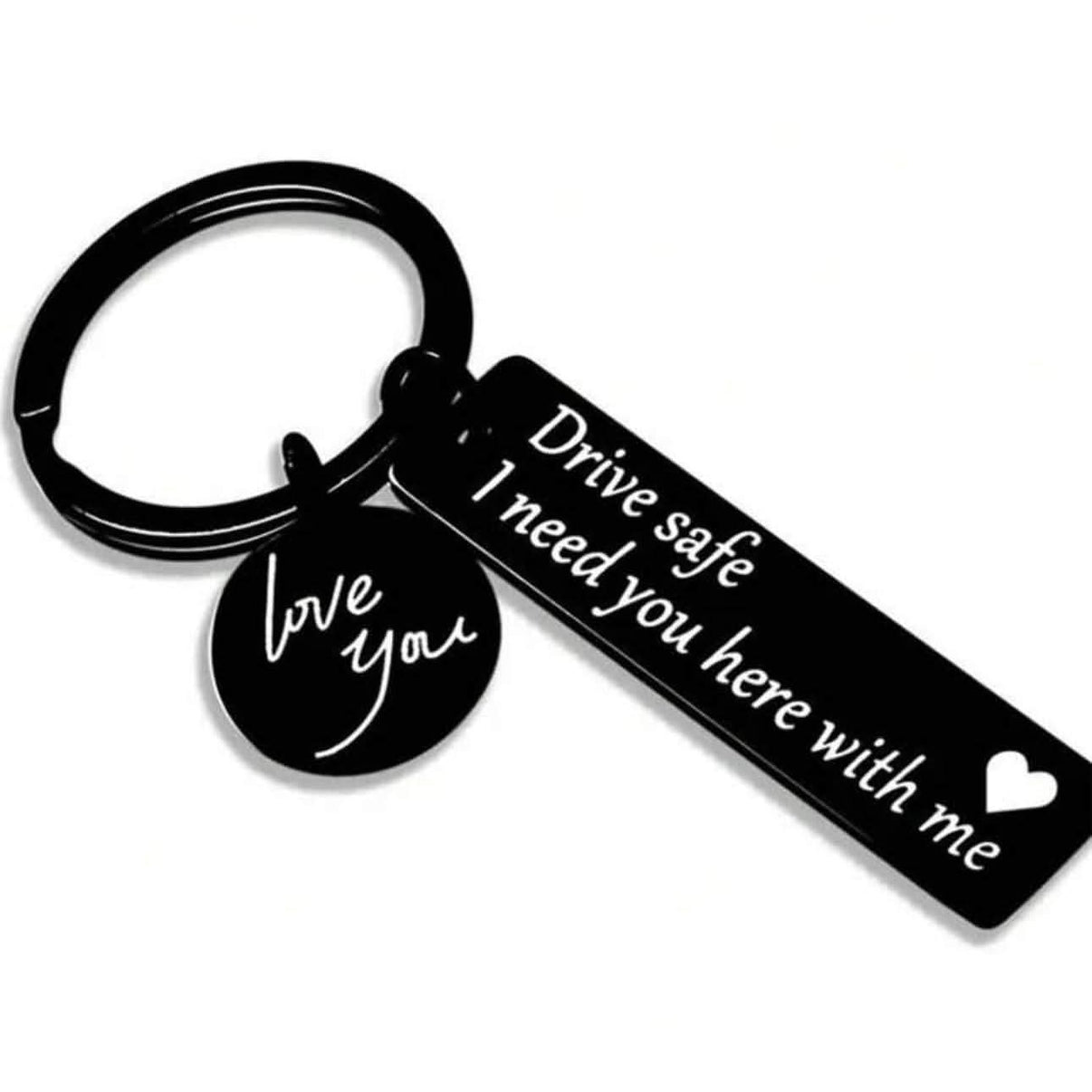 Kør sikkert 'I Need You Here With Me' nøglering - Perfekt gave til bilelskere - Carlevel - 