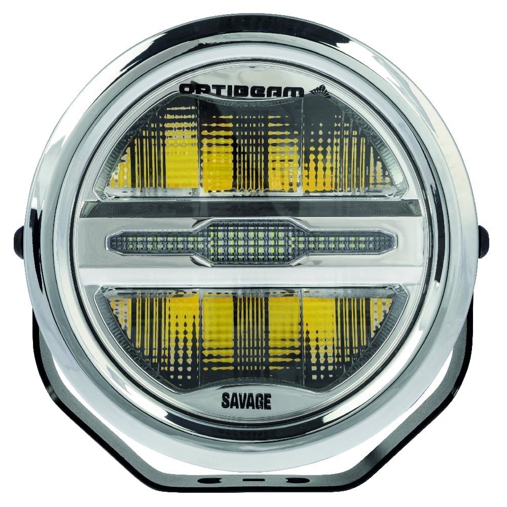 OPTIBEAM Extra light Savage 7" - emballage og indhold | Optibeam