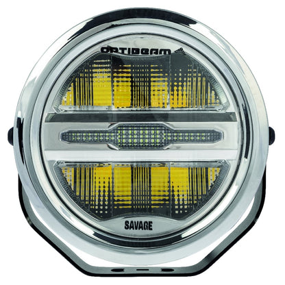 OPTIBEAM Extra light Savage 7" - emballage og indhold | Optibeam