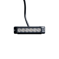 OptiFlux – Advarselslys – Amber 6 LED – 2026-10-30 00:00:00 – IP67, IP69K – LUXTAR – produktbillede forfra | LUXTAR