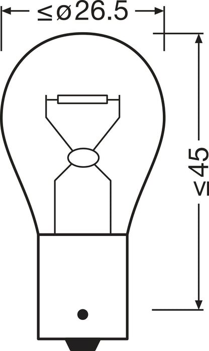 Osram – 7506 – ORIGINAL METAL BASE P21W (UDPAKKET) – i brug | OSRAM