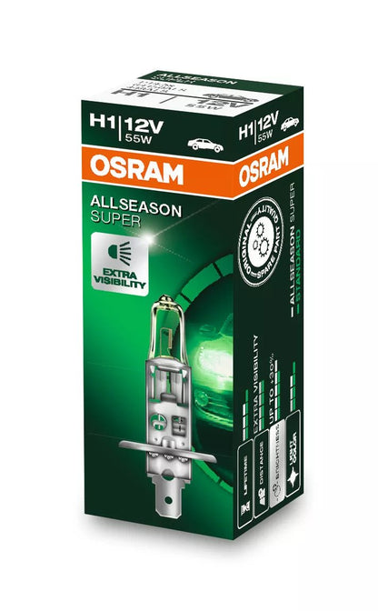 billede, der viser brugen af OSRAM ALLSEASON SUPER – ALLSEASON – H1 – OSRAM