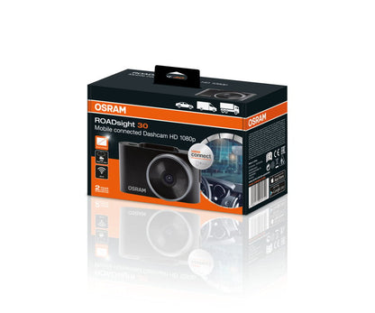nærbillede af detaljer og materialer af Dashcam ROADSIGHT 30 FS1 – OSRAM