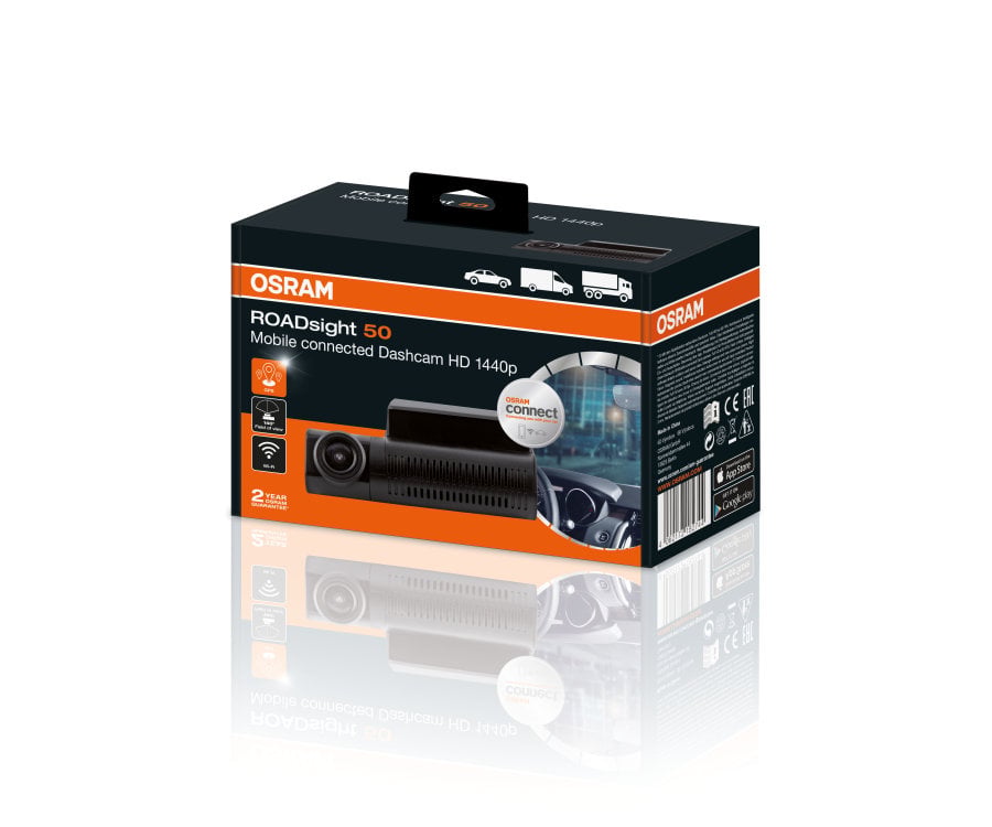 billede, der viser brugen af Dashcam ROADSIGHT 50 FS1 - OSRAM