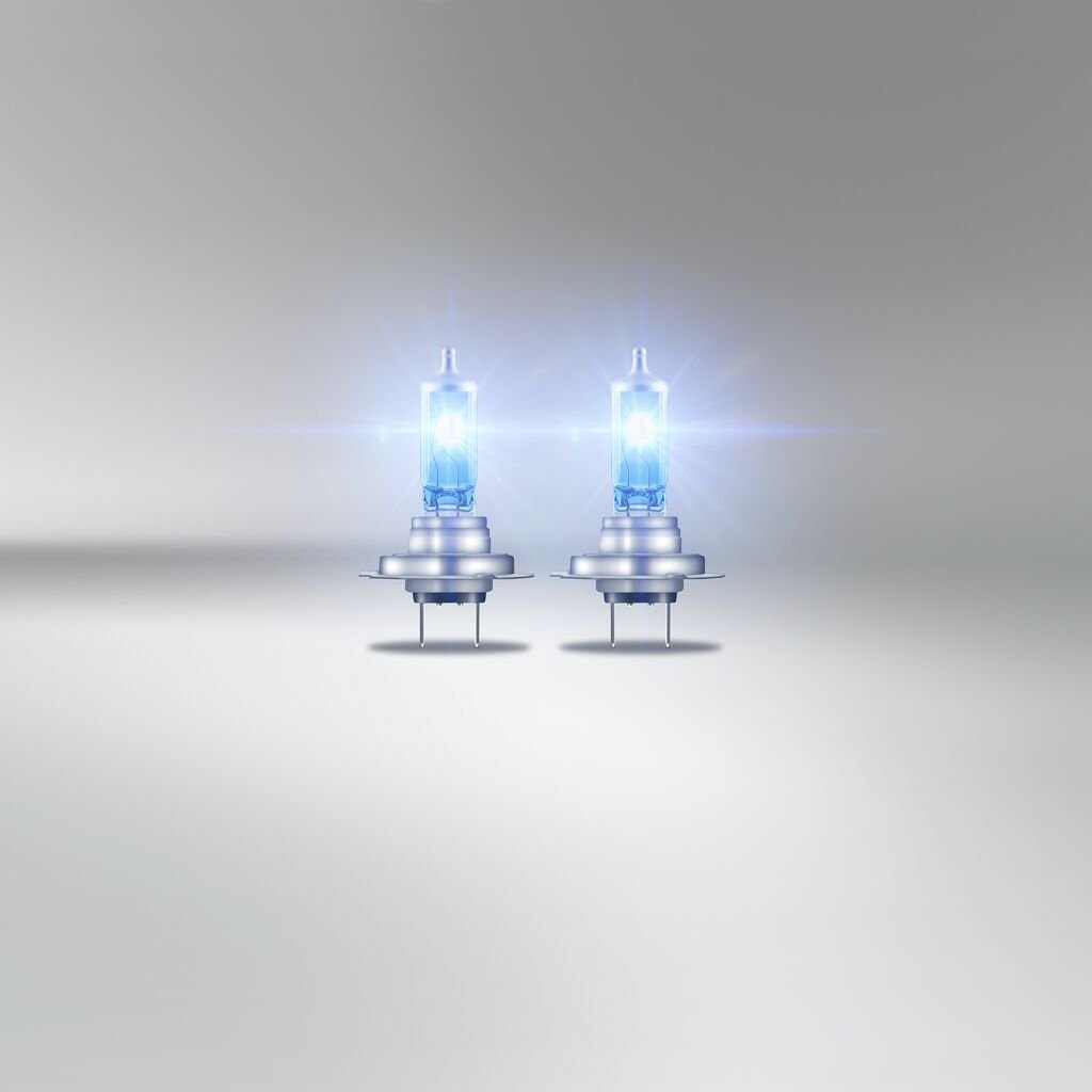 sidebillede, der viser profil og design af OSRAM – H7 Halogen forlygtepære – Duo-boks – 2 – PAK – OSRAM