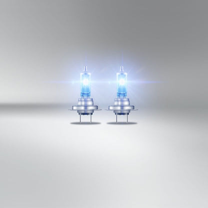 sidebillede, der viser profil og design af OSRAM – H7 Halogen forlygtepære – Duo-boks – 2 – PAK – OSRAM
