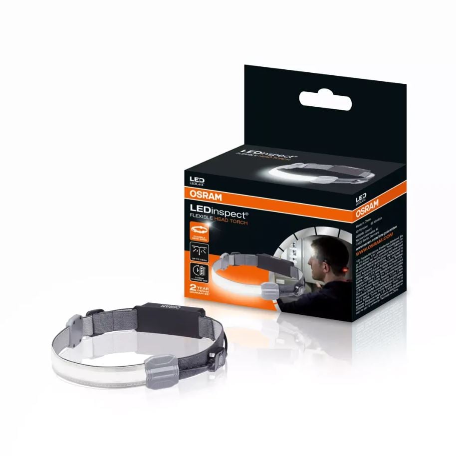 LEDinspect Flexible Head Torch - produkt set fra siden | OSRAM