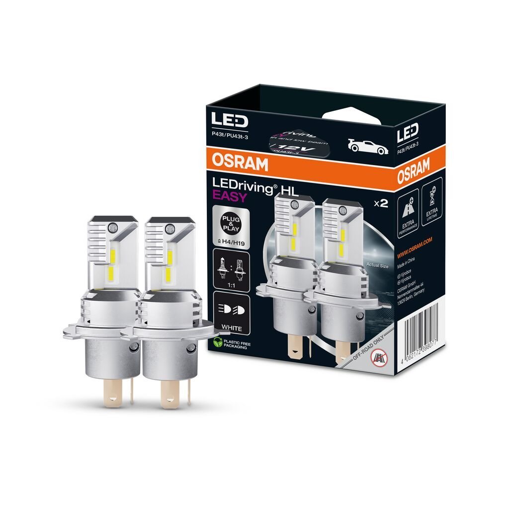 LEDriving HL EASY H4/H19 – produktbillede forfra | OSRAM