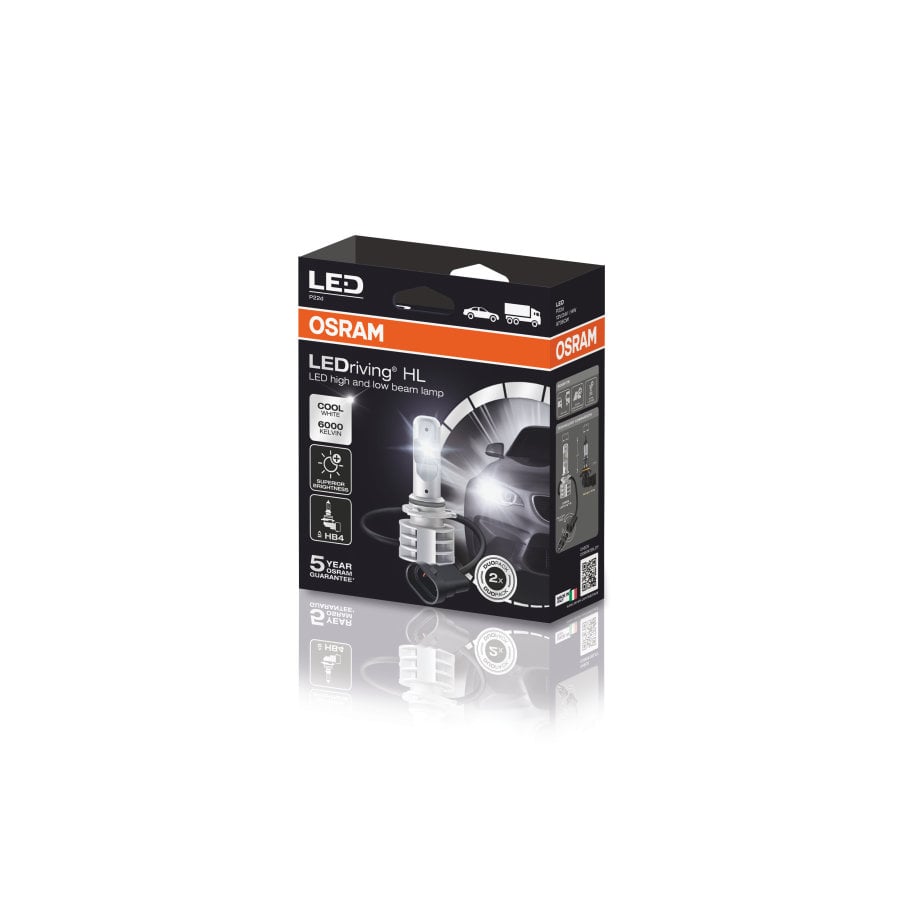 sidebillede, der viser profil og design af LEDriving HL HB4 Gen.2 - OSRAM