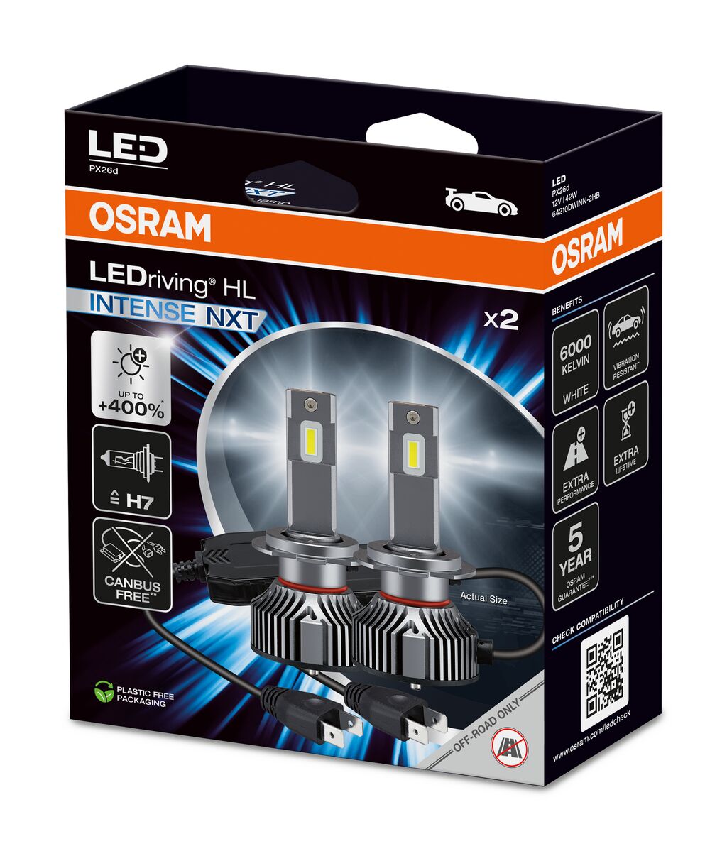 OSRAM LEDriving HL INTENSE NXT H7 – Canbus – nærbillede detaljer | OSRAM
