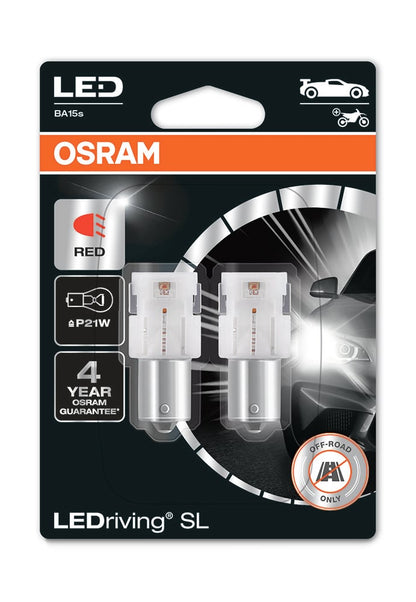 nærbillede af detaljer og materialer af LEDriving LED-lampe SL P21W – OSRAM