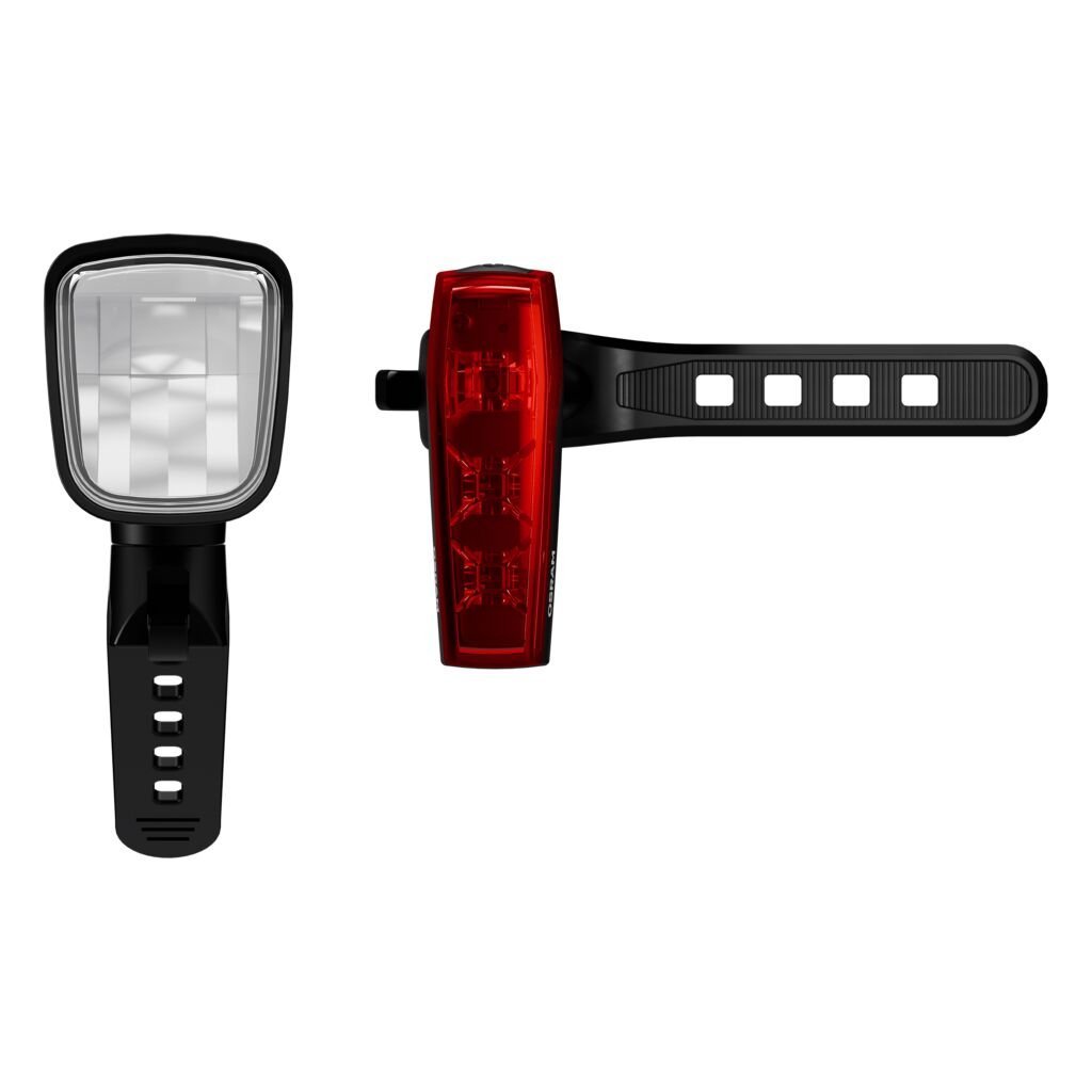 emballage og inkluderet tilbehør til OSRAM LEDs BIKE RACE 80 SET – OSRAM