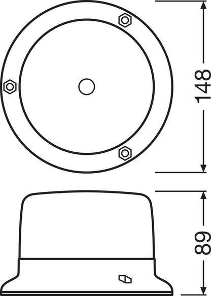 supplerende produktbillede af OSRAM LIGHTsignal LED BEACON LIGHT – OSRAM