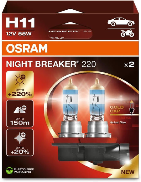 OSRAM Night Breaker 220 – H11 – produktbillede forfra | OSRAM