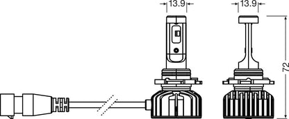OSRAM NIGHT BREAKER LED SMART – H10 – emballage og indhold | OSRAM