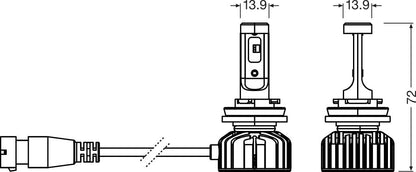 OSRAM NIGHT BREAKER LED SMART – H16 – emballage og indhold | OSRAM