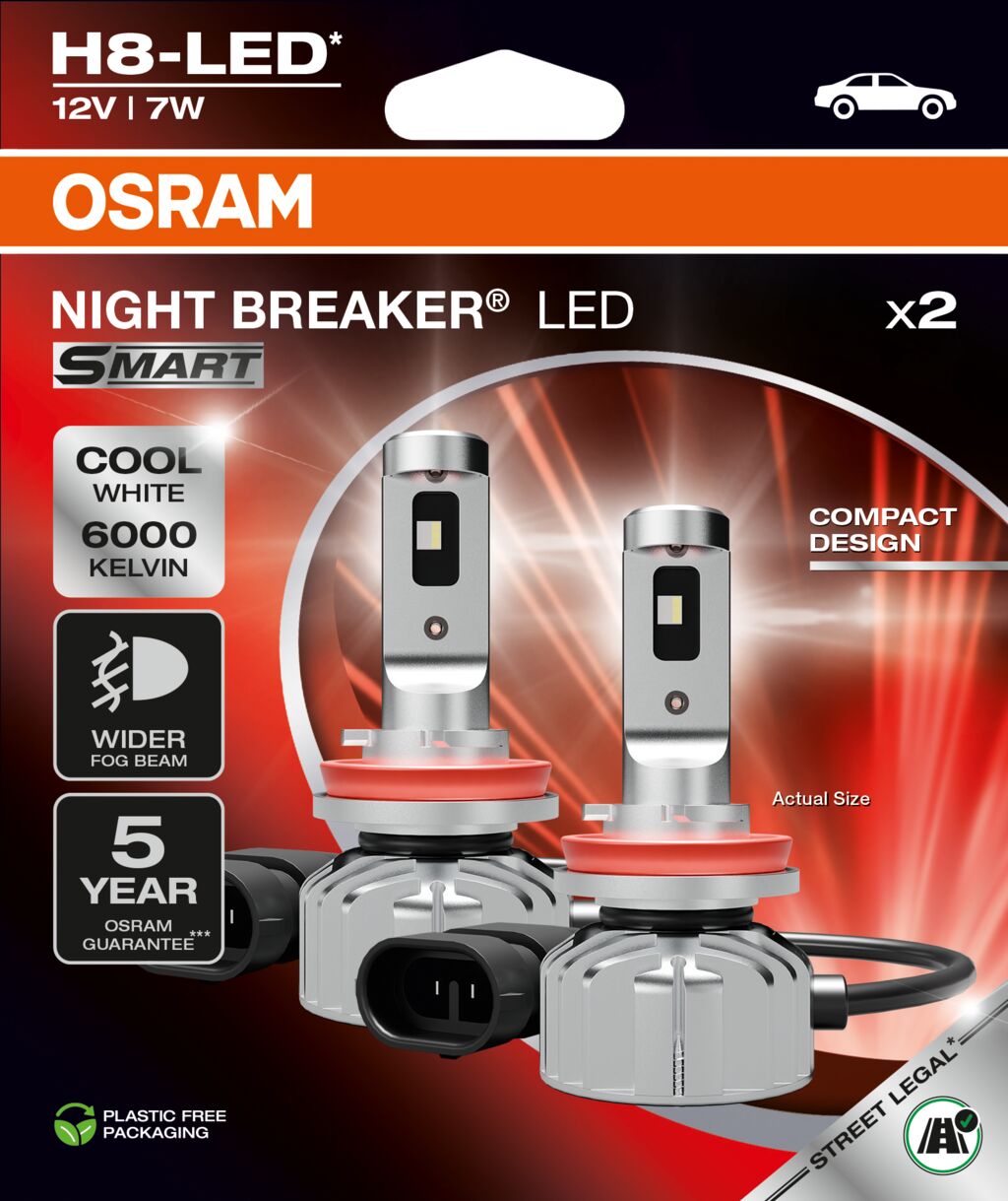 OSRAM NIGHT BREAKER LED SMART – H8 – i brug | OSRAM