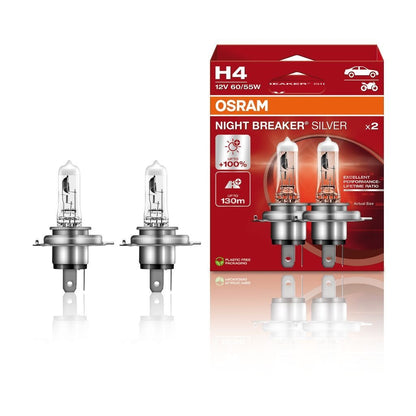 NIGHT BREAKER SILVER H4 - produkt set fra siden | OSRAM