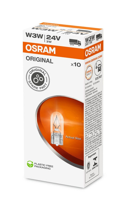 OSRAM ORIGINAL – KILE BASE – 3W – 24V – B2.1x9.5d – produkt set fra siden | OSRAM