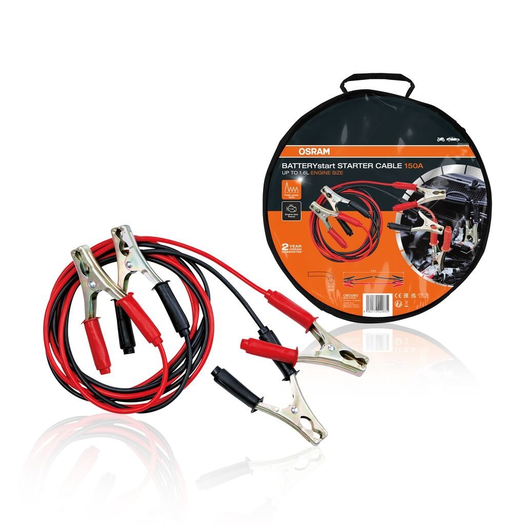 billede, der viser brugen af OSRAM STARTERkabel 150A (BAG) - OSRAM