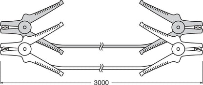 billede, der viser brugen af OSRAM STARTERkabel 200A (BAG) - OSRAM