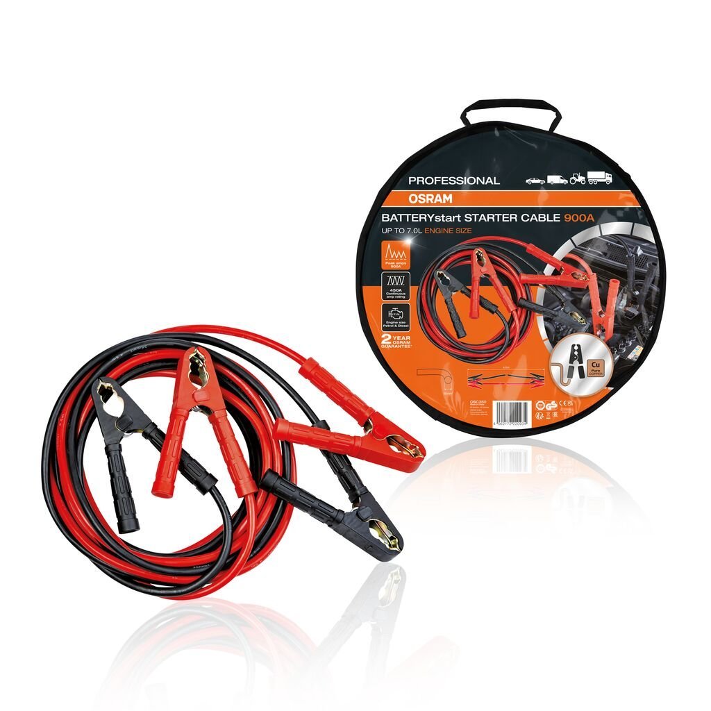 billede, der viser brugen af OSRAM STARTERkabel 900A (BAG) - OSRAM