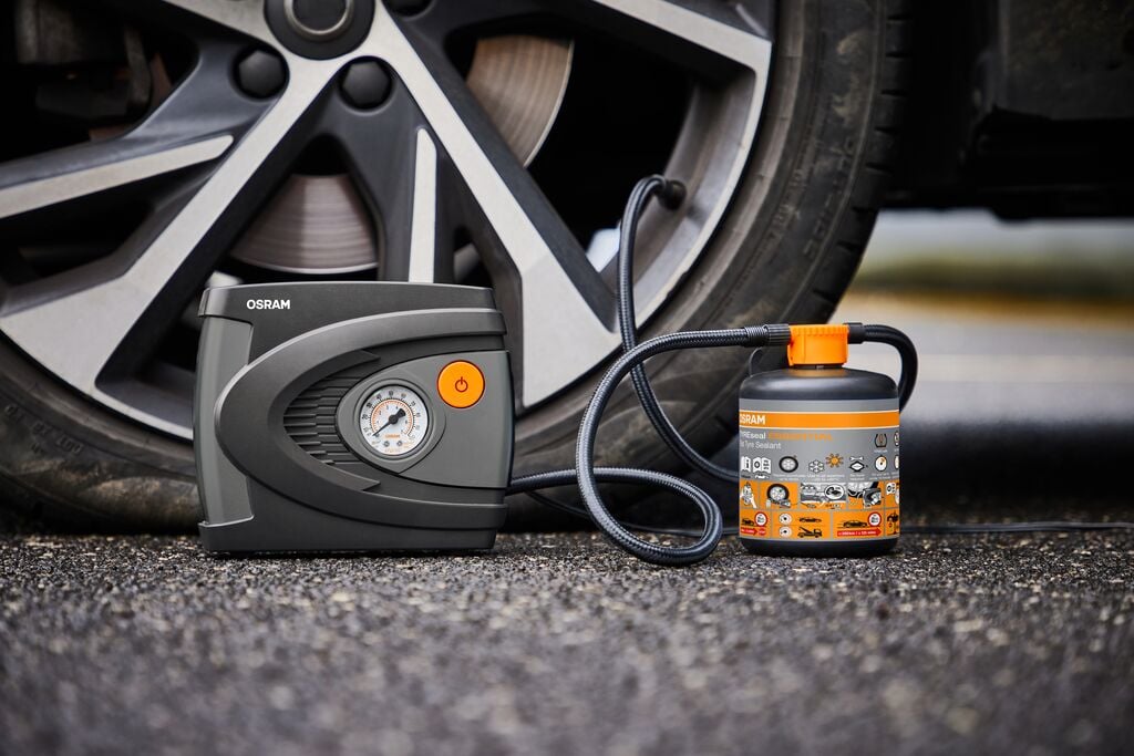 OSRAM Tyreseal Kit Essential - emballage og indhold | OSRAM