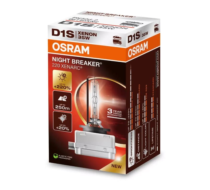 Osram Xenarc Night Breaker 220 D1S - produktbillede forfra | OSRAM