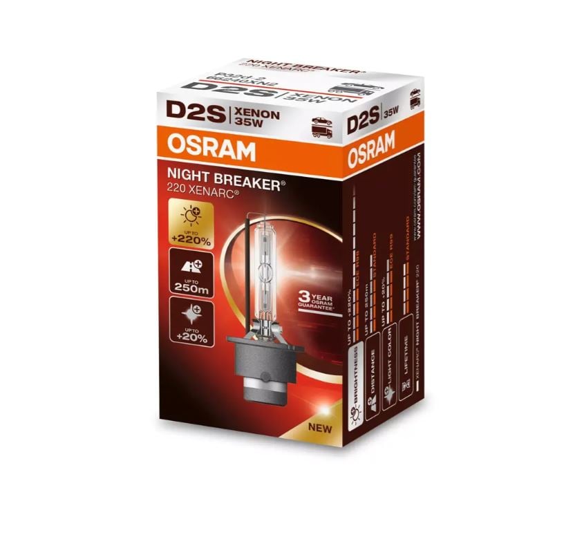 Osram Xenarc Night Breaker 220 D2S - produktbillede forfra | OSRAM