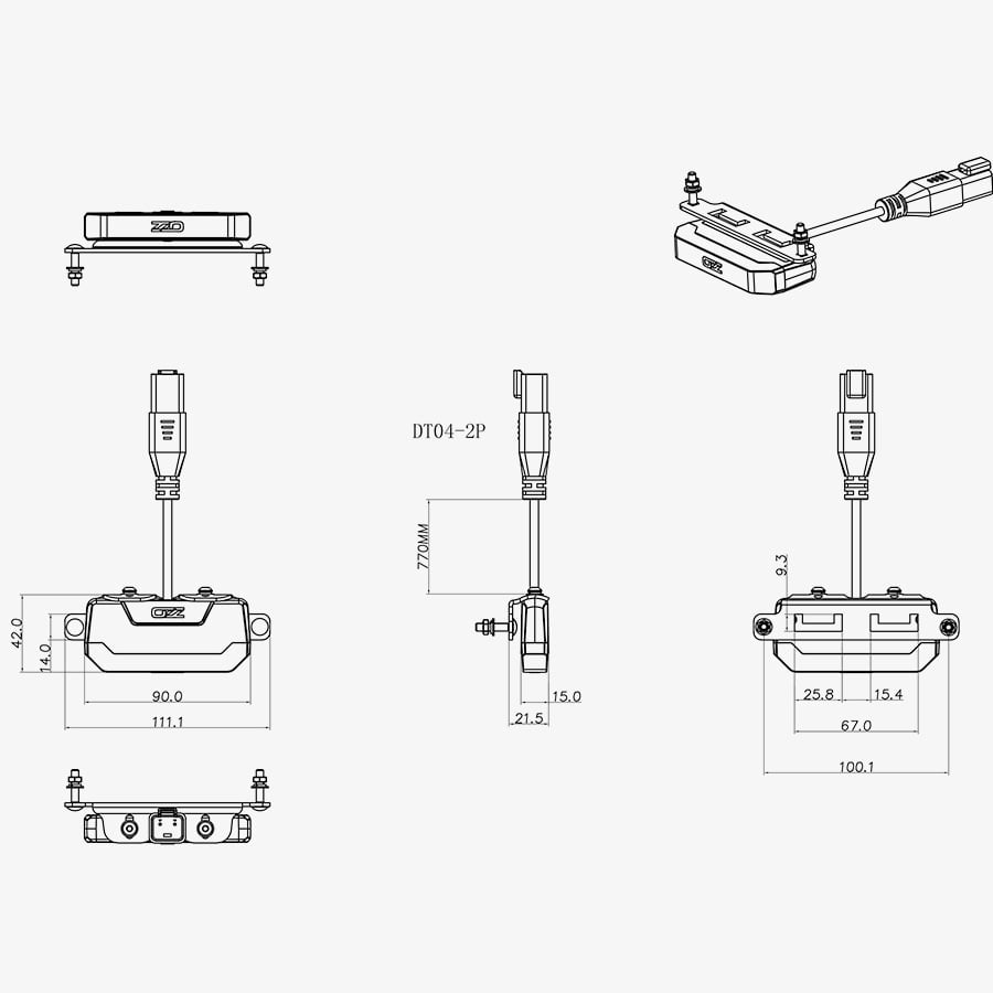 OZZ RL1 – Baklys LED – Sort – 10 – 30V – produktbillede 11 | OZZ