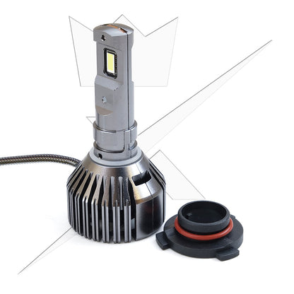 Premium CANBUS HB3 lampe /9005 – 52 W – dimensionsspecifikation | LUXTAR