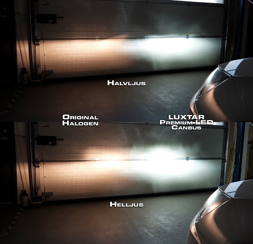 Premium CANBUS HB4 lampe /9006 – 52 W – produkt set fra siden | LUXTAR