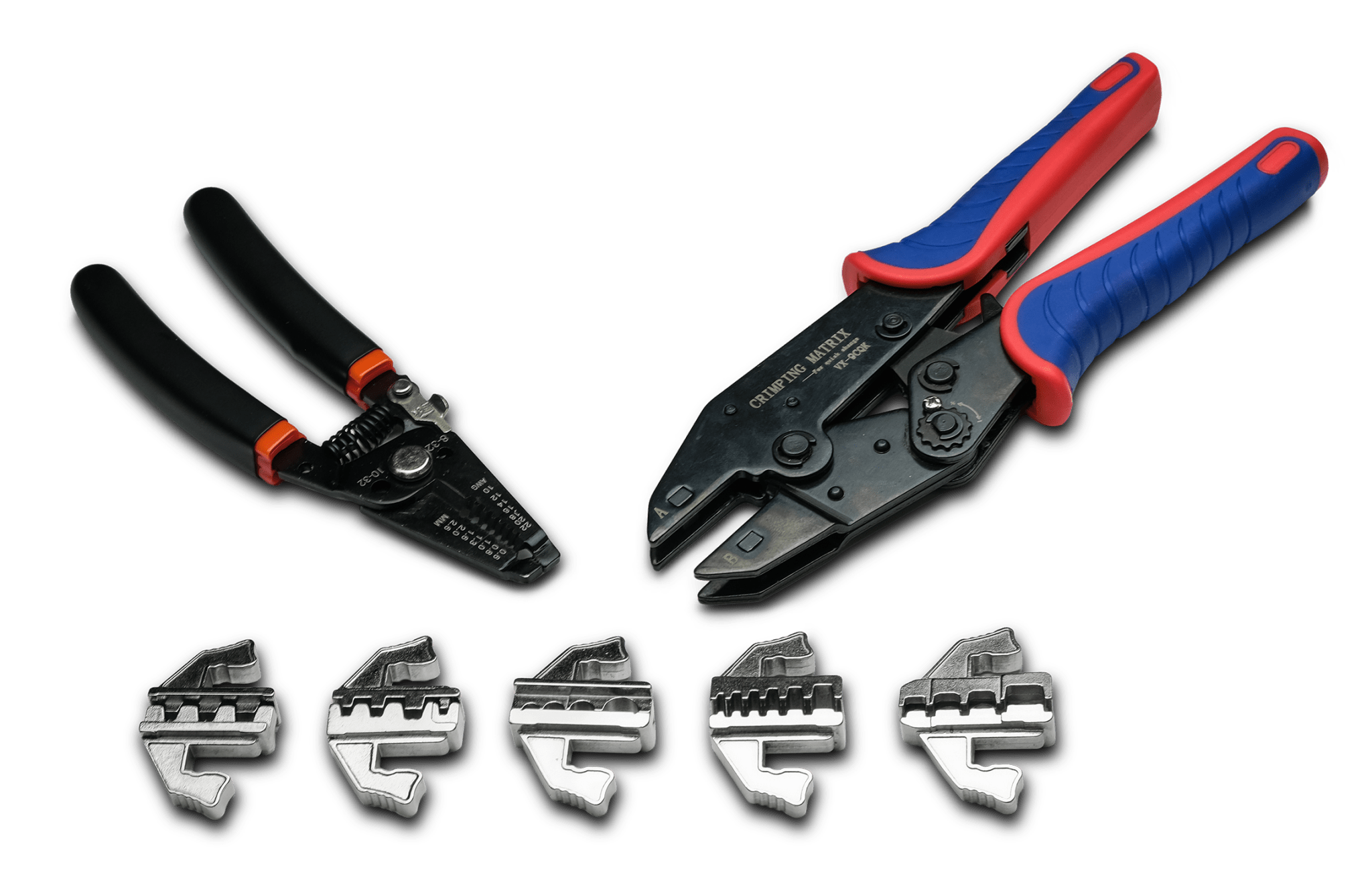 Ratchet Crimping Tool Set With Cable Wire Stripper, – LUXTAR – närbild detaljer | LUXTAR