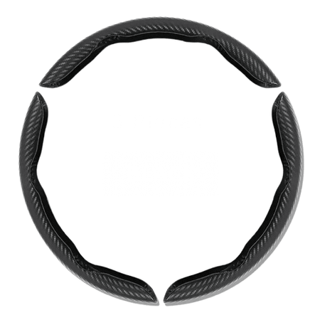 Ratdæksel - Carbon Fiber Look 38,5 cm Universal Fit - Produktbillede Set forfra | Carlevel