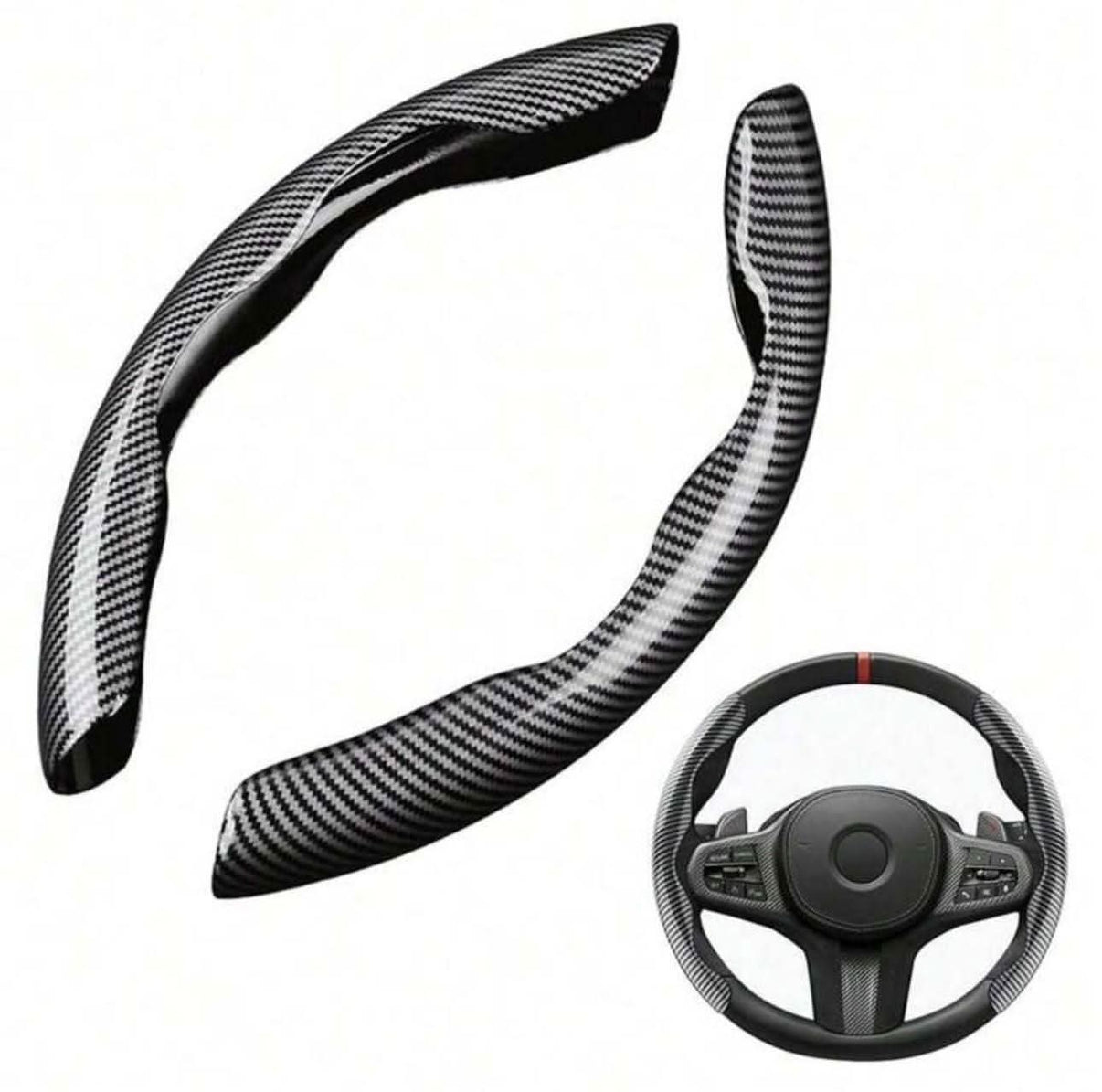 Carbon Fiber Rat Cover (2 stk) - Universal størrelse til biler | Elegant og holdbart design - Carlevel - 