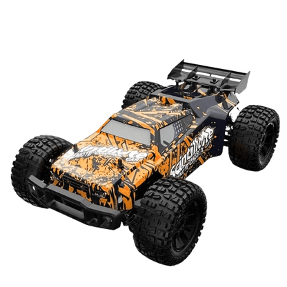 RC Monster Truck 4WD 40 km/t - LED-fjernbetjeningsbil til 8+ - Produkt set fra siden | Carlevel