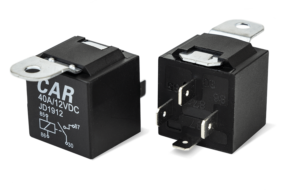 Relæ 40A – 4 – PIN – produktbillede forfra | Xenon-kongen