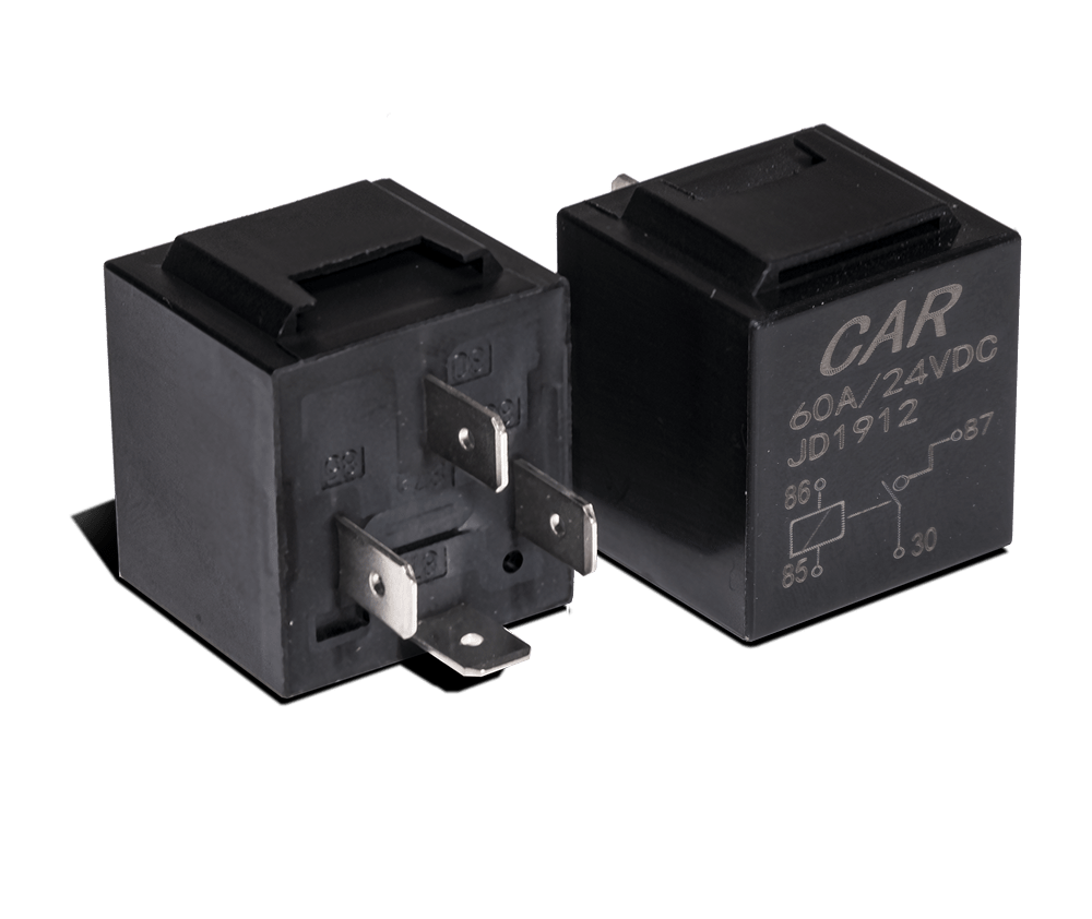 Relæ 60A – 4 – PIN – 24V – produktbillede forfra | Xenon-kongen