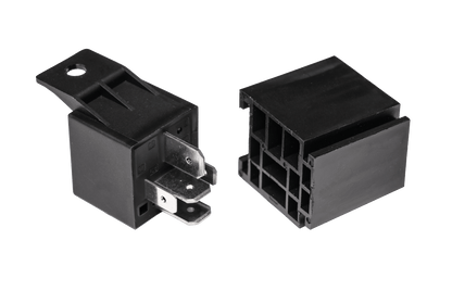 Relæ 80A/60A – 24V – 5 – PIN – 5 – skiftende ben – nærbillede detaljer | Carlevel