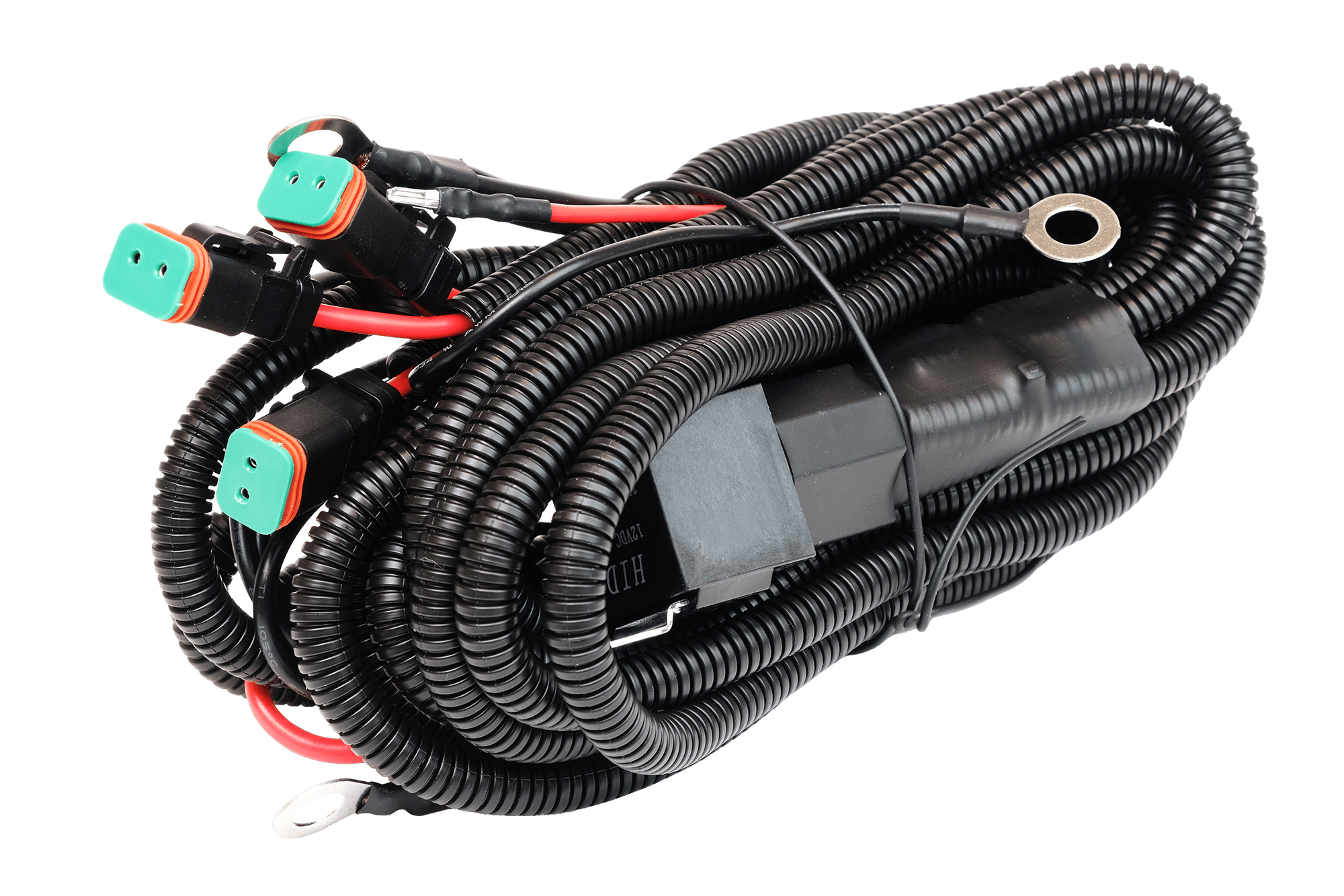 Relækabelsæt 3 stk Ekstralys 12V - DT 60A - nærbillede detaljer | Xenon-kongen