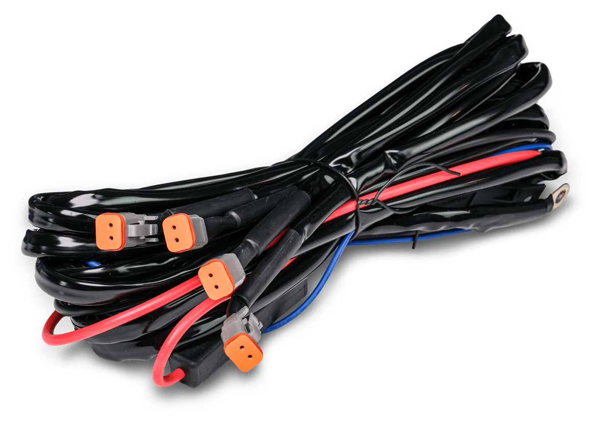 Relækabelsæt DT-2 X4 – 12V – 80A Relæ – LUXTAR – produktbillede forfra | LUXTAR