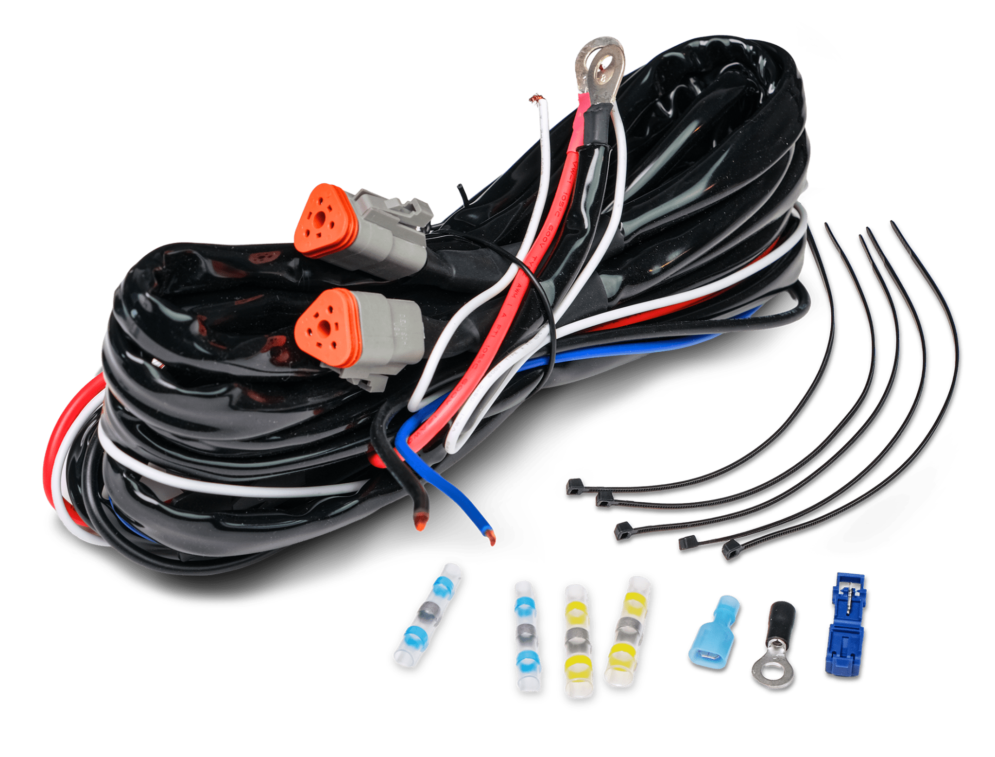 Relækabelsæt DT-3 X2 – 12V – 80A Relæ – LUXTAR – nærbillede detaljer | LUXTAR