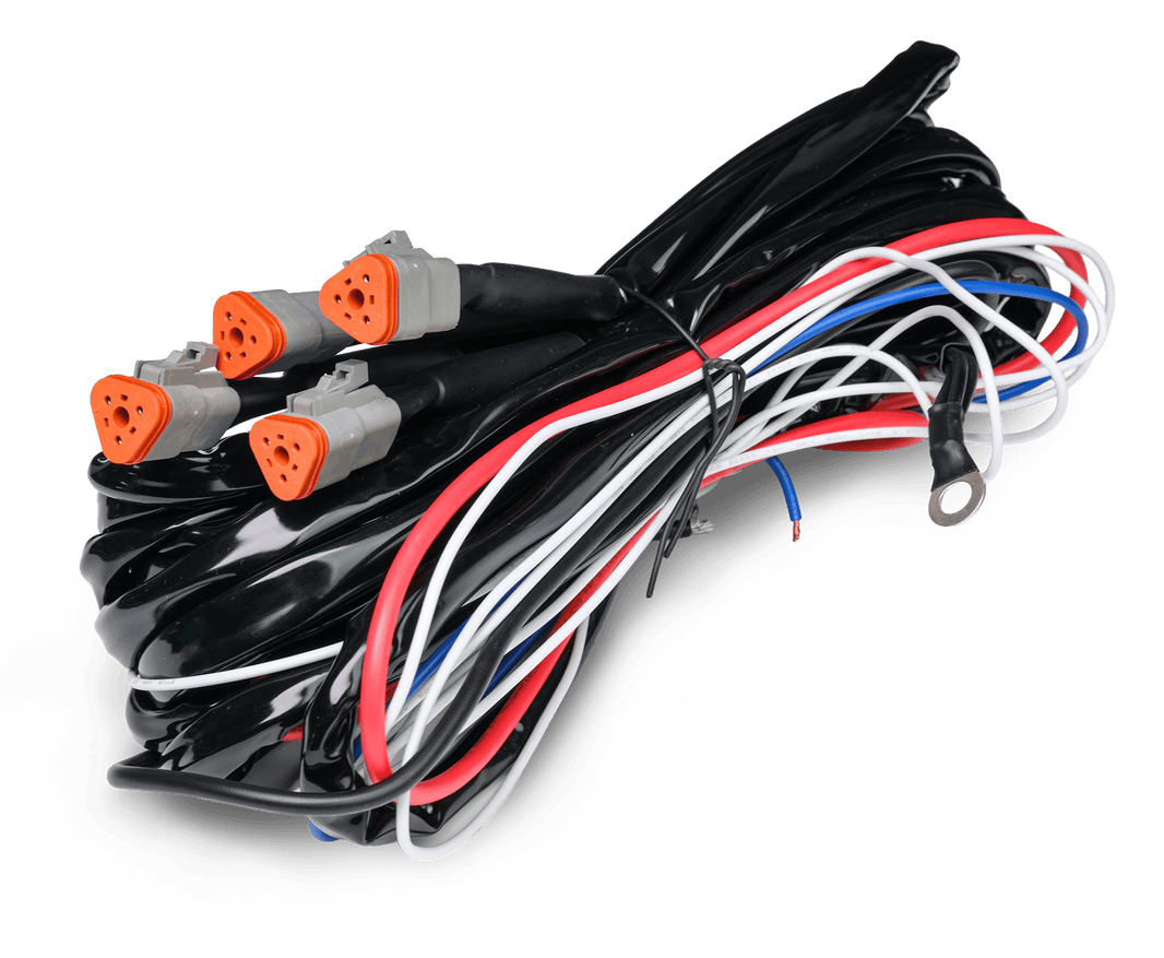 Relækabelsæt DT-3 X4 – 12V – 80A Relæ – LUXTAR – produktbillede forfra | LUXTAR