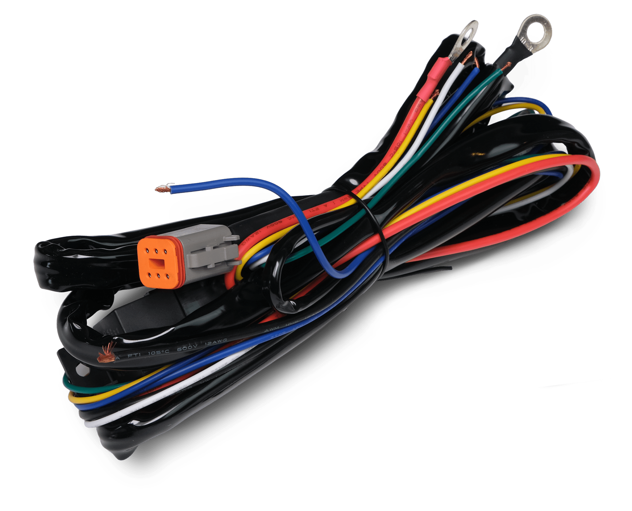 Relækabelsæt DT-6 X1 – 12V – 80A Relæ – LUXTAR – produktbillede forfra | LUXTAR