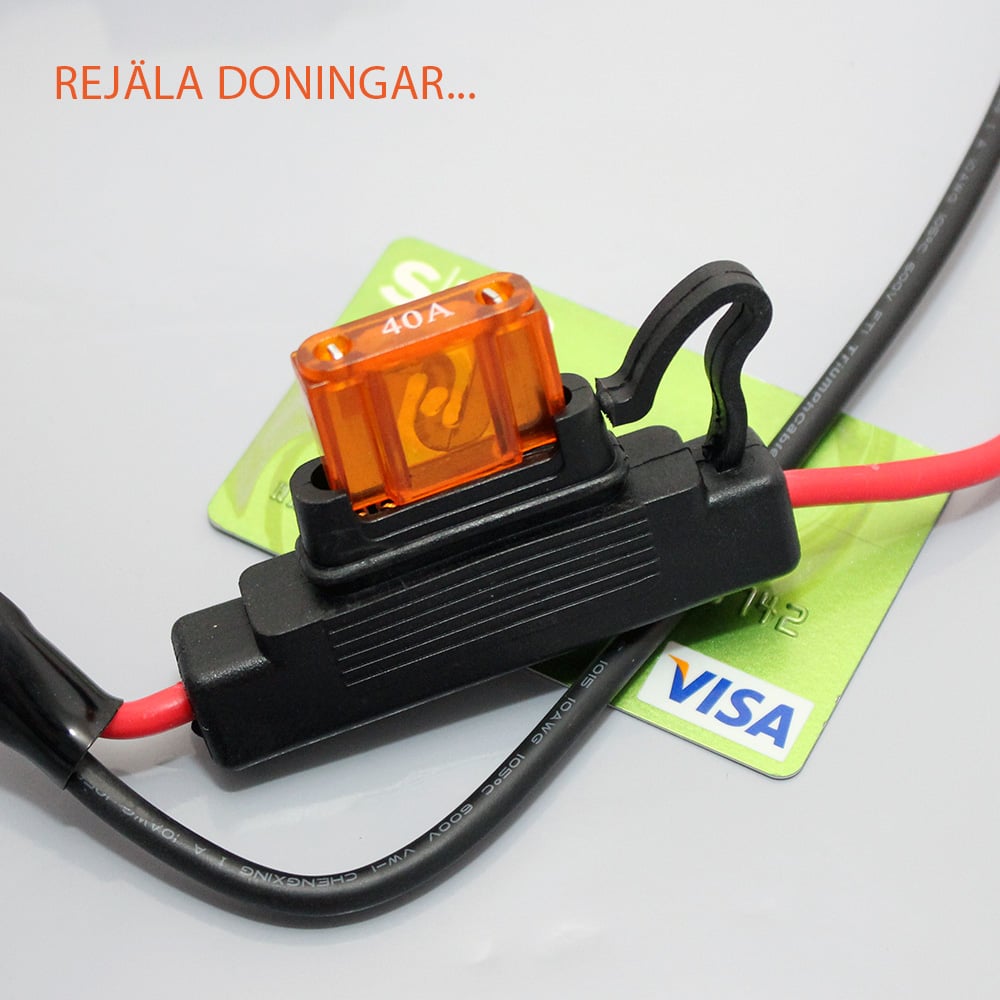 Relækabelsæt ON/OFF - 320W - 2 stk DT/L tilslutninger - produkt set fra siden | Xenon-kongen