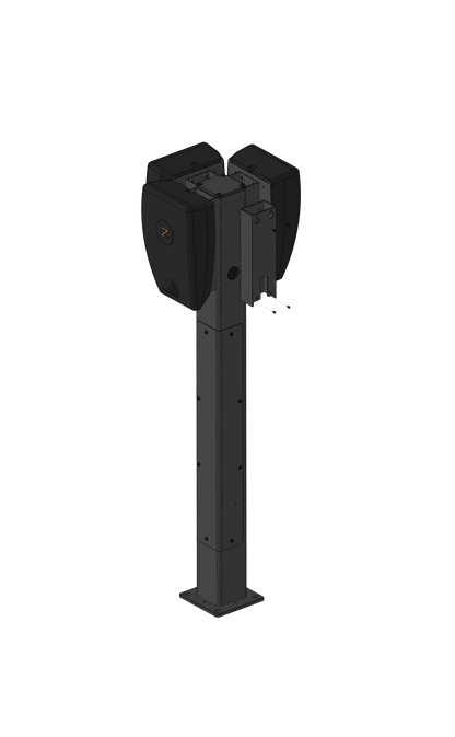 nærbillede af detaljer og materialer af Adapterprofil Base – Zaptec Pro 120×120 mm – 2-pak – S-Line – S-Line