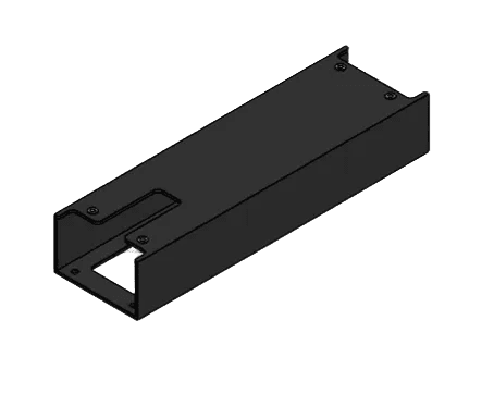 produktbillede forfra, der viser Adapterprofil Base – Zaptec Pro 120×120 mm – 2-pak – S-Line – S-Line