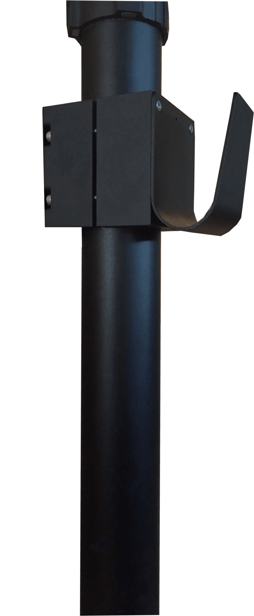 Kabelholder enkelt til 60 mm stolpe - Sort S-Line - nærbillede detaljer | S-Line